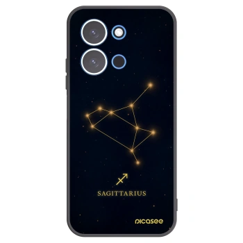 Picasee Xiaomi Redmi 15C 4G Hülle - Schwarzes Silikon - SAGITTARIUS