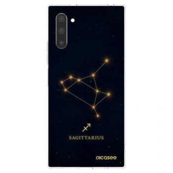 Picasee Samsung Galaxy Note 10 N970F Hülle - Transparentes Silikon - SAGITTARIUS