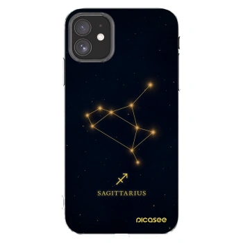 Picasee Apple iPhone 11 Hülle - Transparentes Silikon - SAGITTARIUS