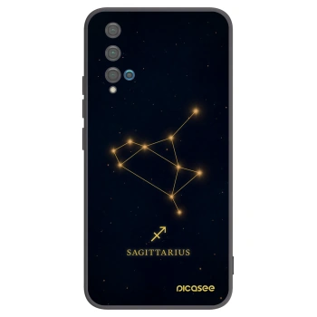 Picasee Huawei Nova 5T Hülle - Schwarzes Silikon - SAGITTARIUS