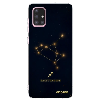 Picasee Samsung Galaxy A71 A715F Hülle - Transparentes Silikon - SAGITTARIUS