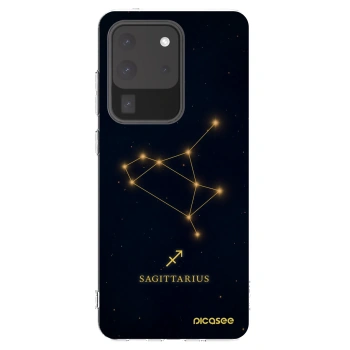 Picasee Samsung Galaxy S20 Ultra 5G G988F Hülle - Transparentes Silikon - SAGITTARIUS