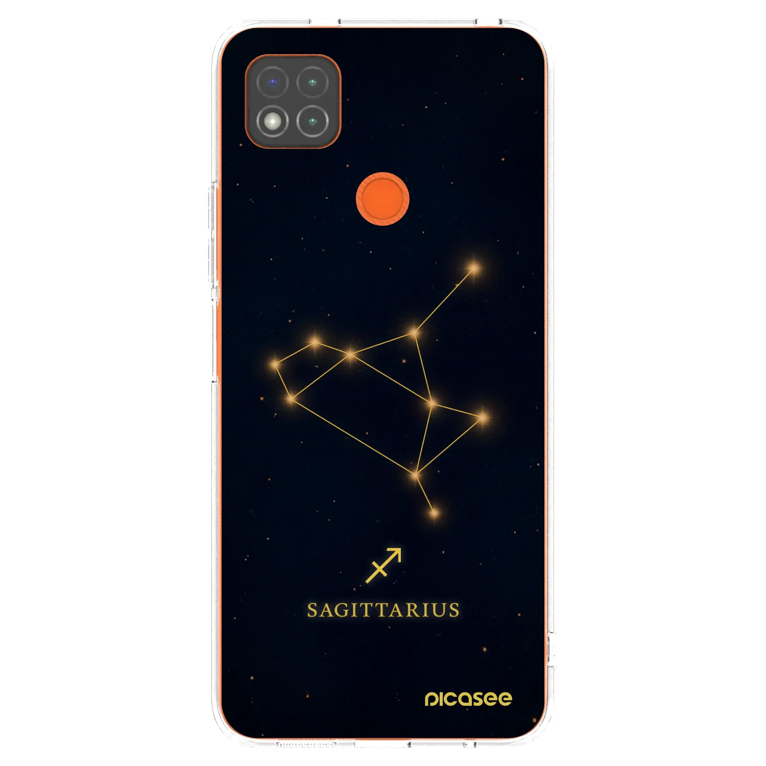 Picasee Xiaomi Redmi 9C Hülle - Transparentes Silikon - SAGITTARIUS