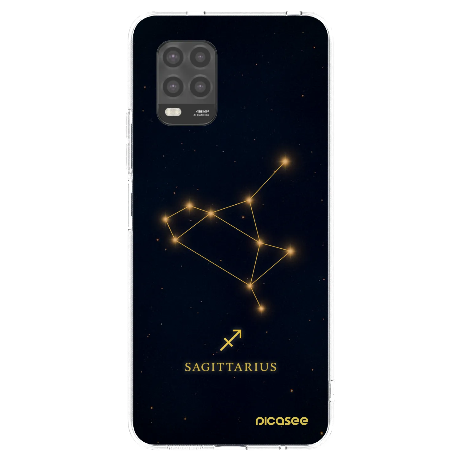 Picasee Xiaomi Mi 10 Lite Hülle - Transparentes Silikon - SAGITTARIUS
