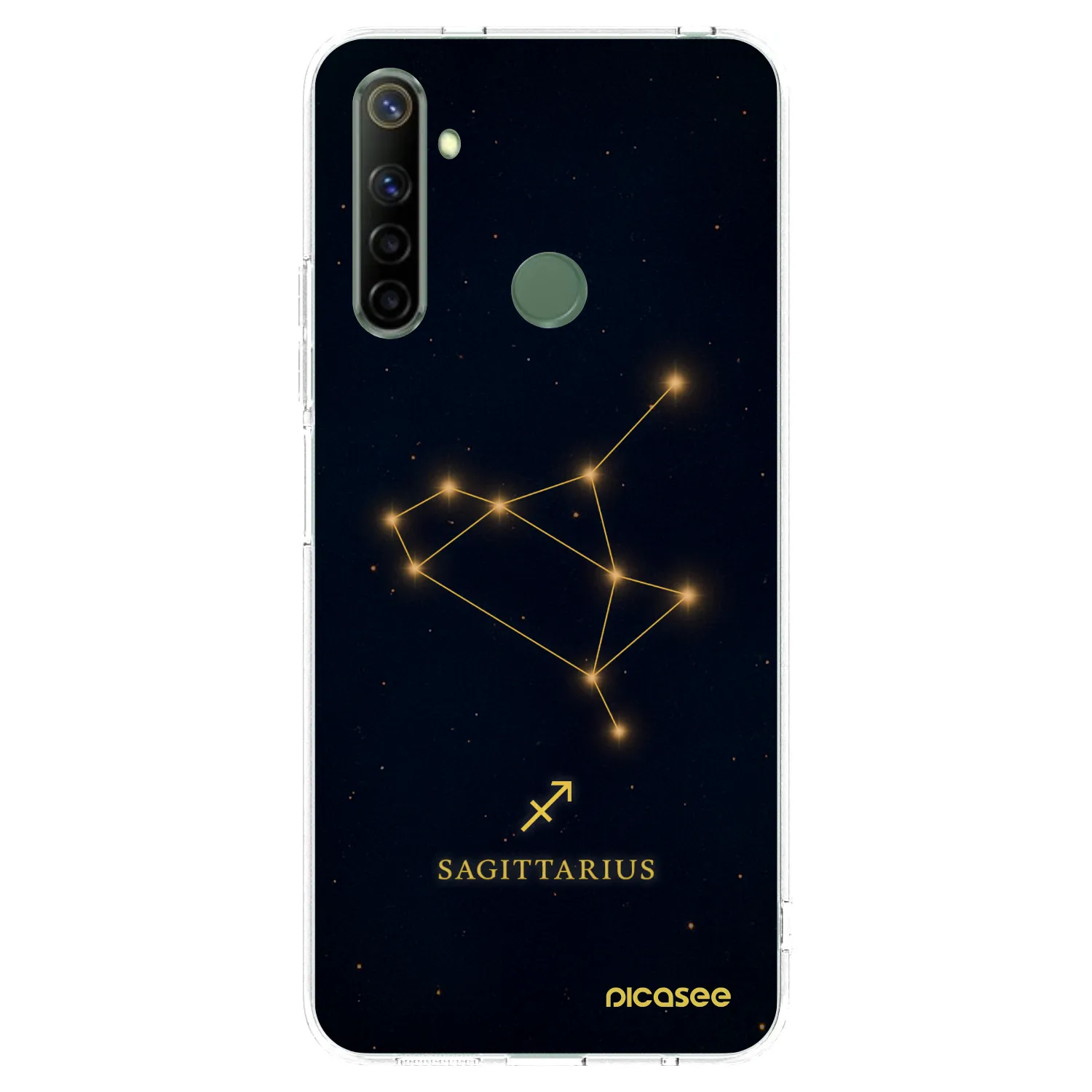 Picasee Realme 5 Hülle - Transparentes Silikon - SAGITTARIUS
