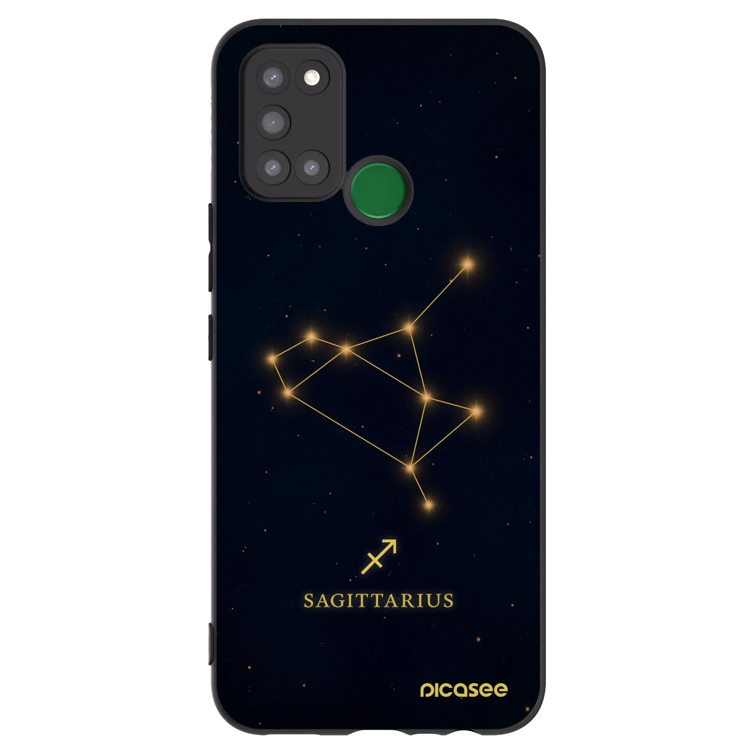 Picasee Realme 7i Hülle - Schwarzes Silikon - SAGITTARIUS