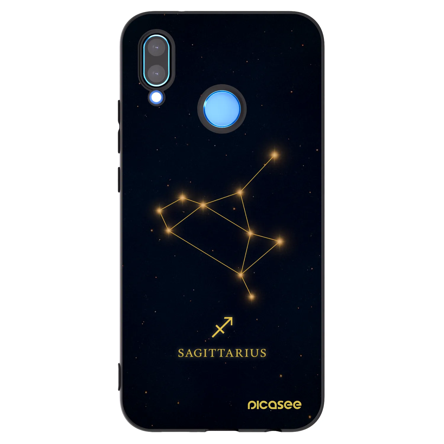 Picasee Huawei Mate 40 Pro Hülle - Schwarzes Silikon - SAGITTARIUS