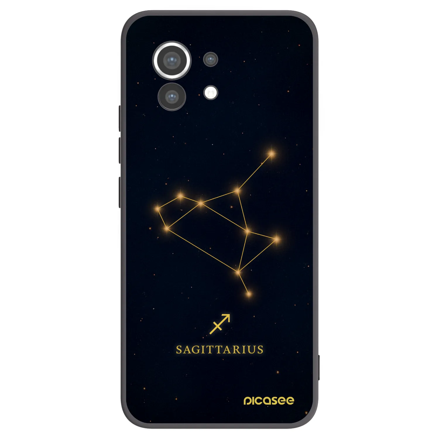 Picasee Xiaomi Mi 11 Hülle - Schwarzes Silikon - SAGITTARIUS