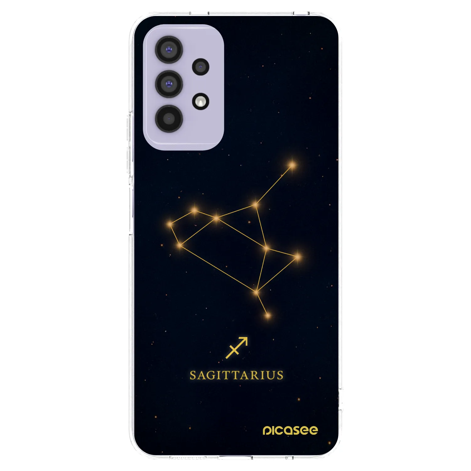 Picasee Samsung Galaxy A32 4G SM-A325F Hülle - Transparentes Silikon - SAGITTARIUS