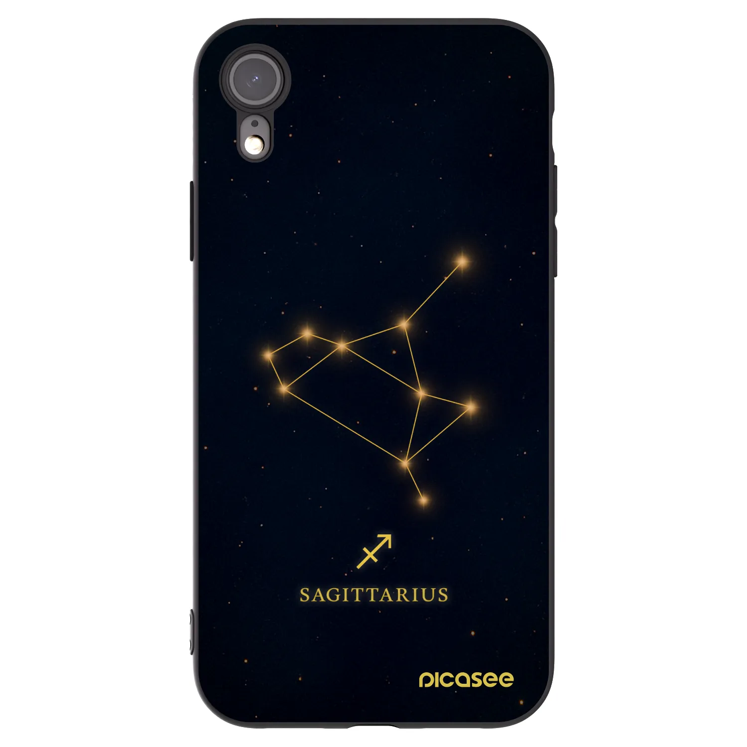 Picasee Apple iPhone 6 Plus/6S Plus Hülle - Schwarzes Silikon - SAGITTARIUS