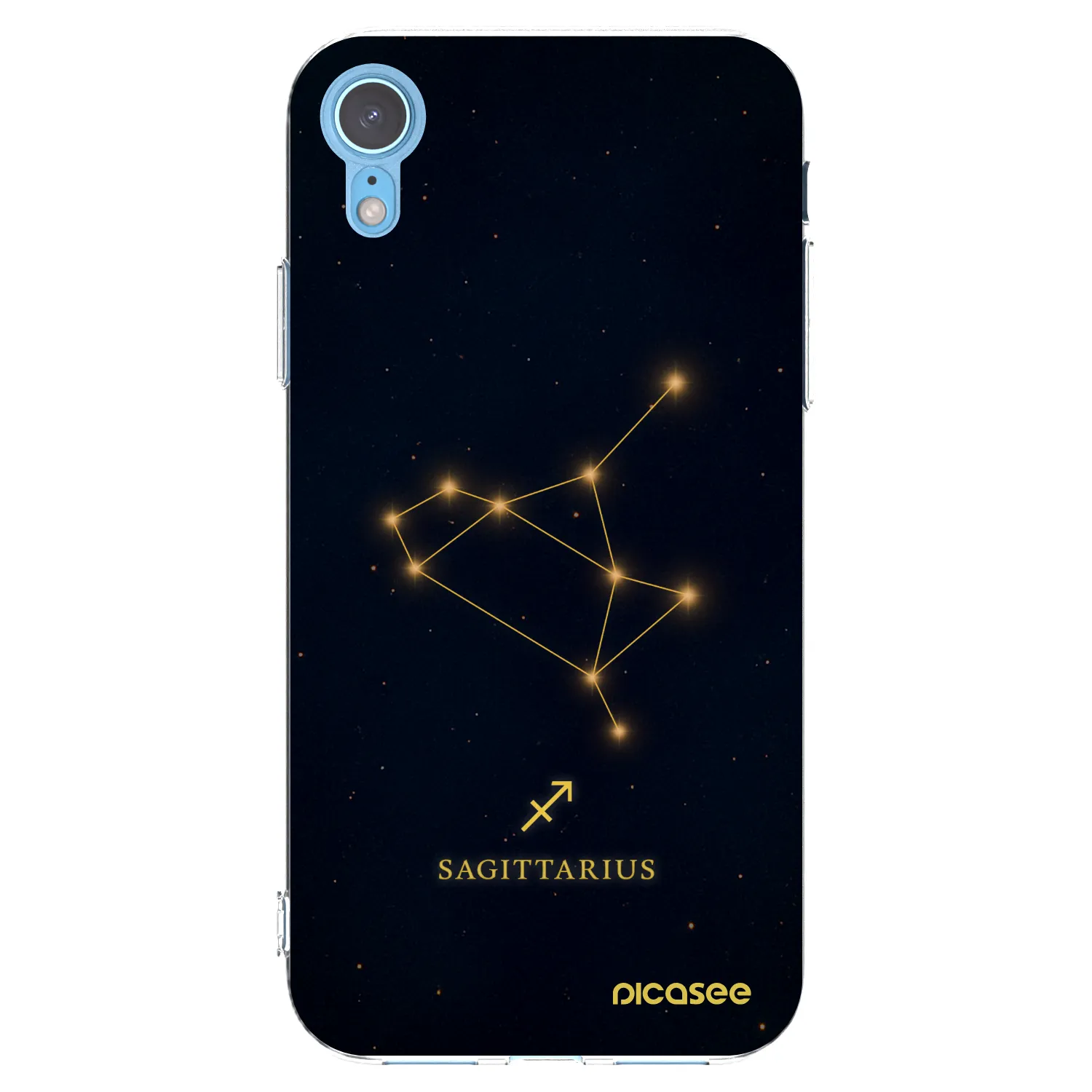 Picasee Apple iPhone XR Hülle - Transparentes Silikon - SAGITTARIUS
