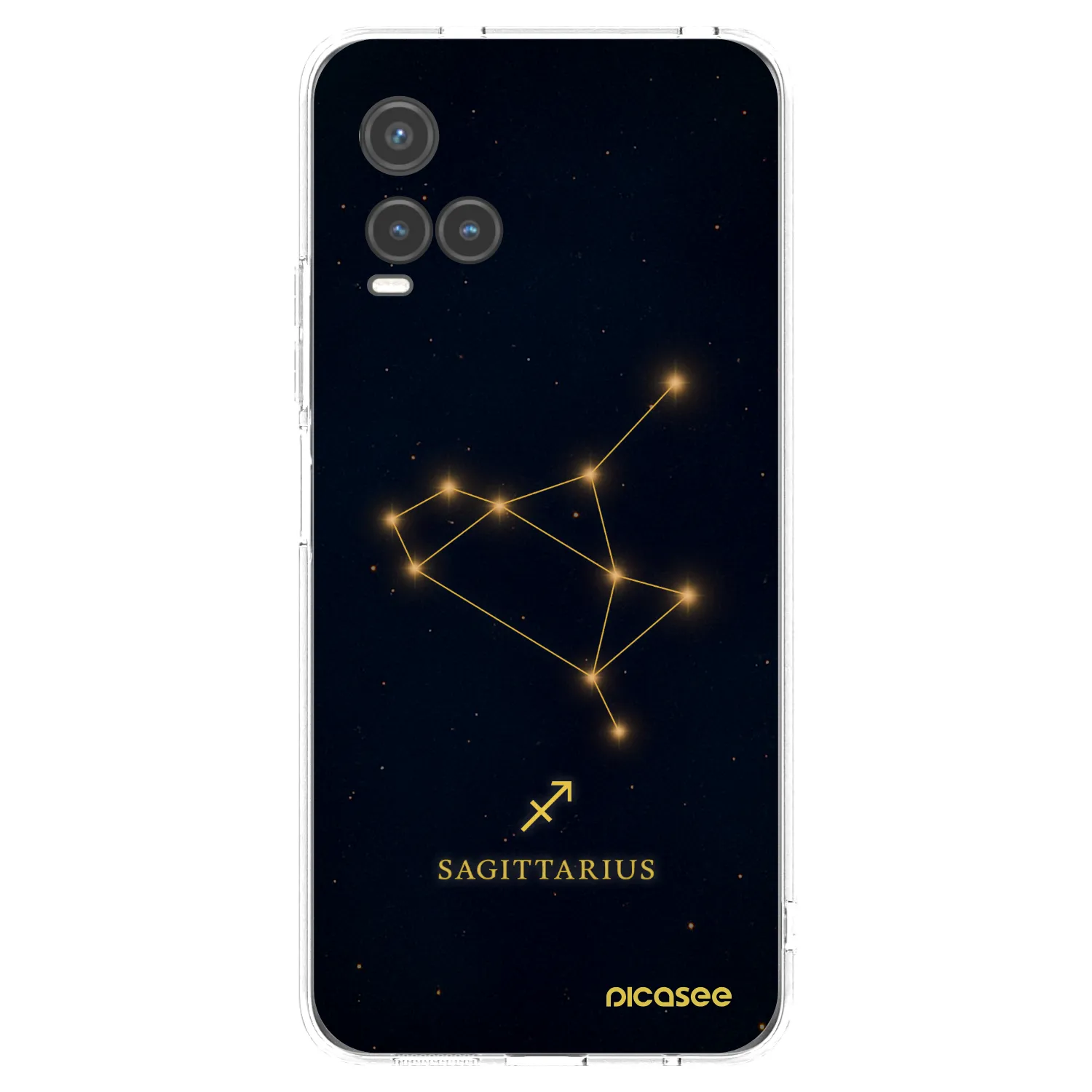 Picasee Vivo Y33s Hülle - Transparentes Silikon - SAGITTARIUS