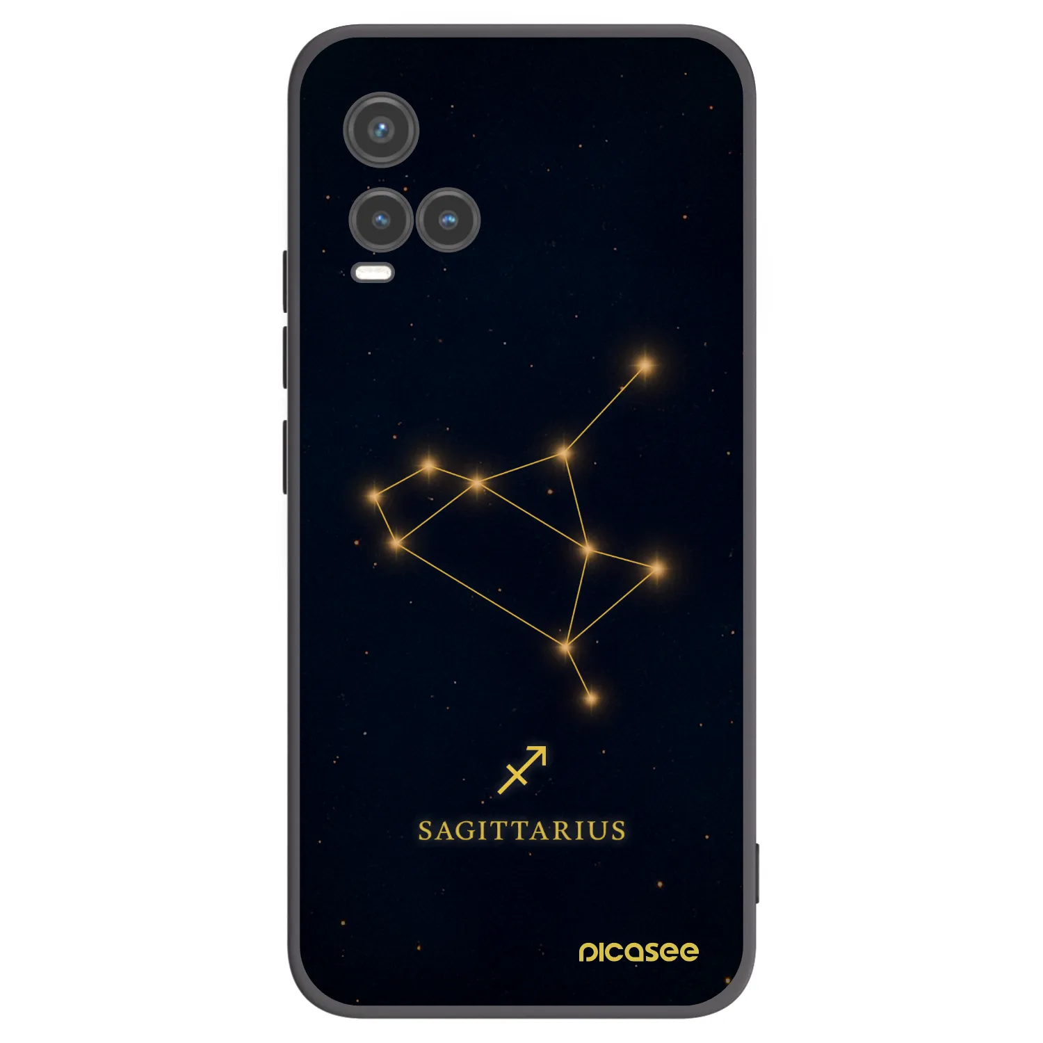 Picasee Vivo Y33s Hülle - Schwarzes Silikon - SAGITTARIUS
