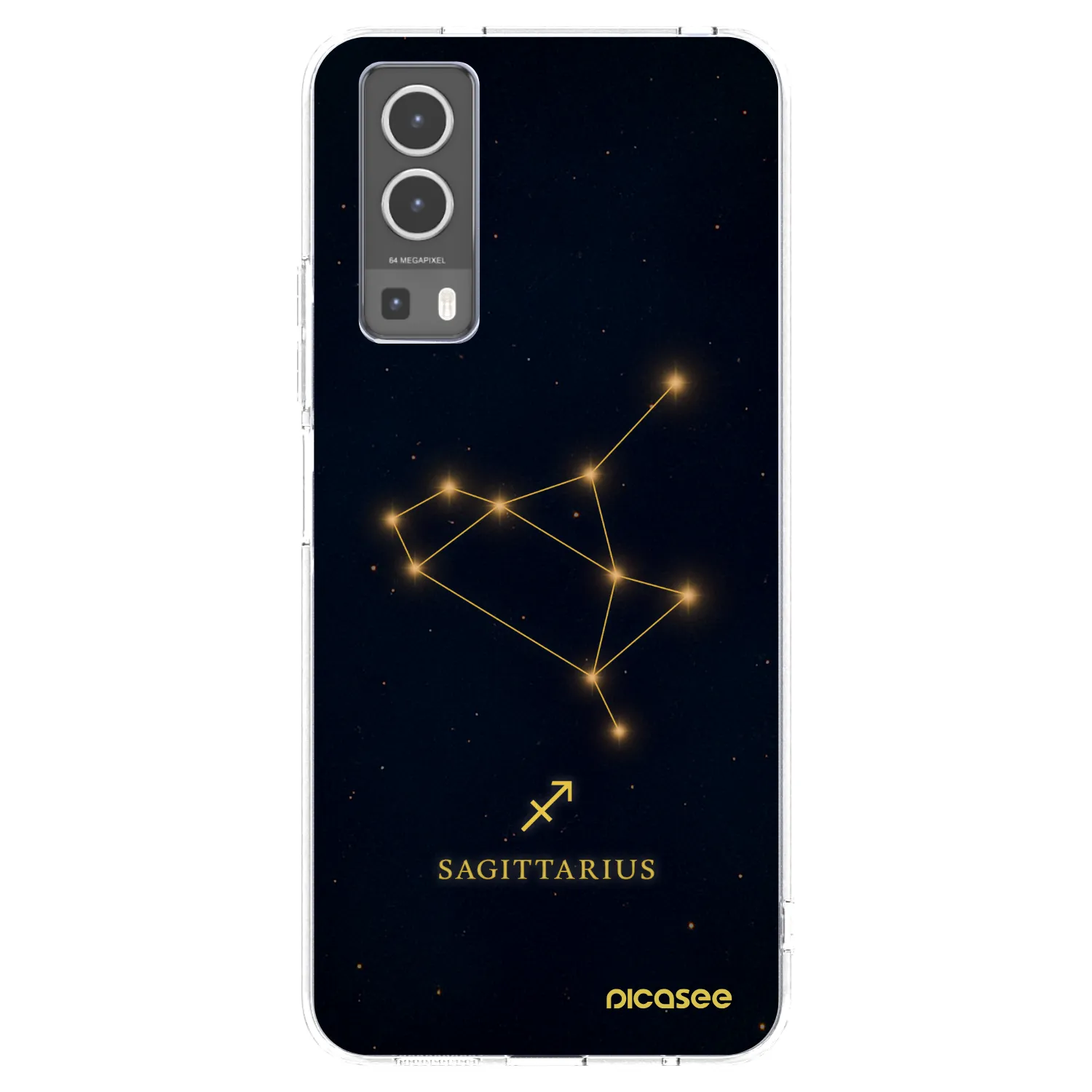 Picasee Vivo Y72 5G Hülle - Transparentes Silikon - SAGITTARIUS