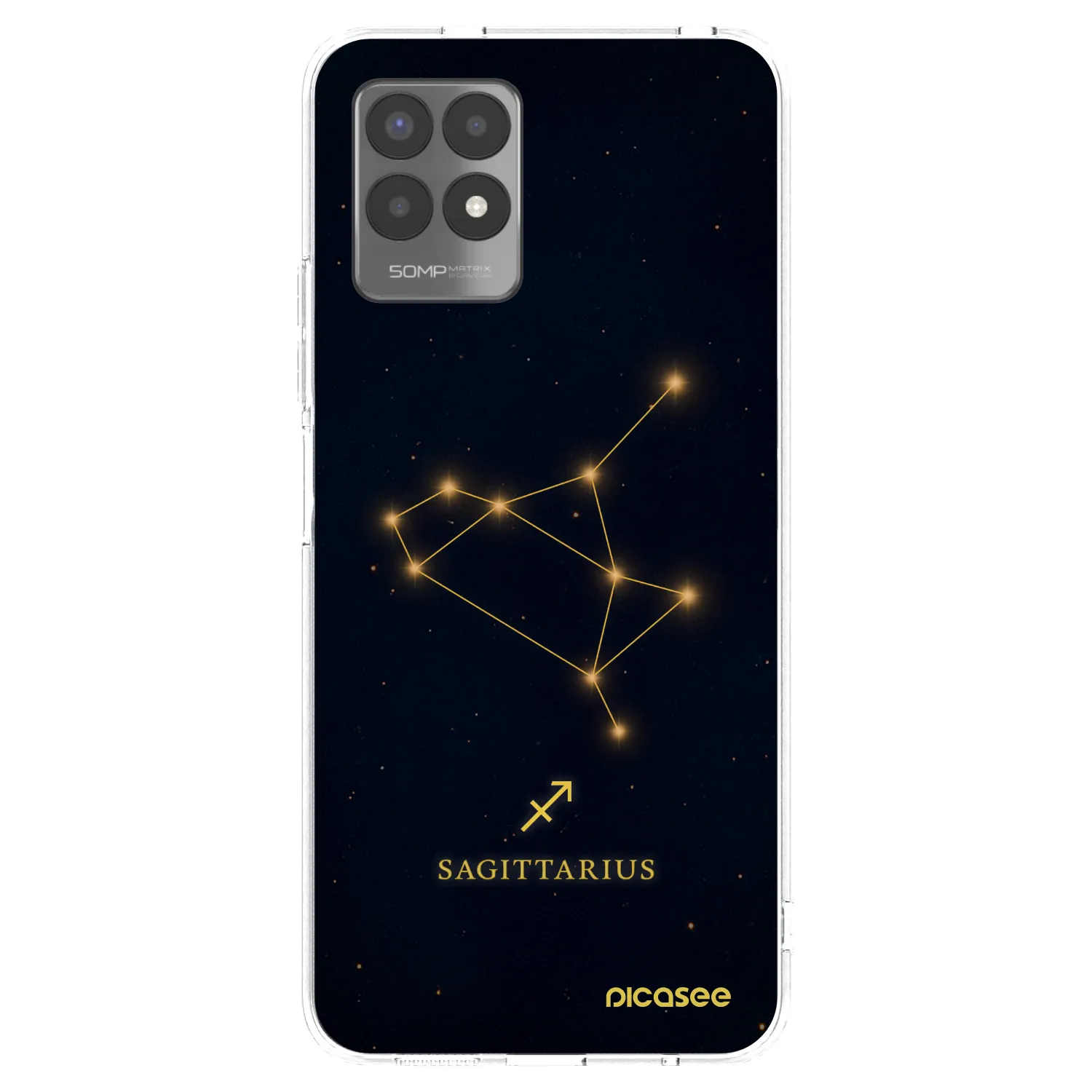 Picasee Realme 8i Hülle - Transparentes Silikon - SAGITTARIUS