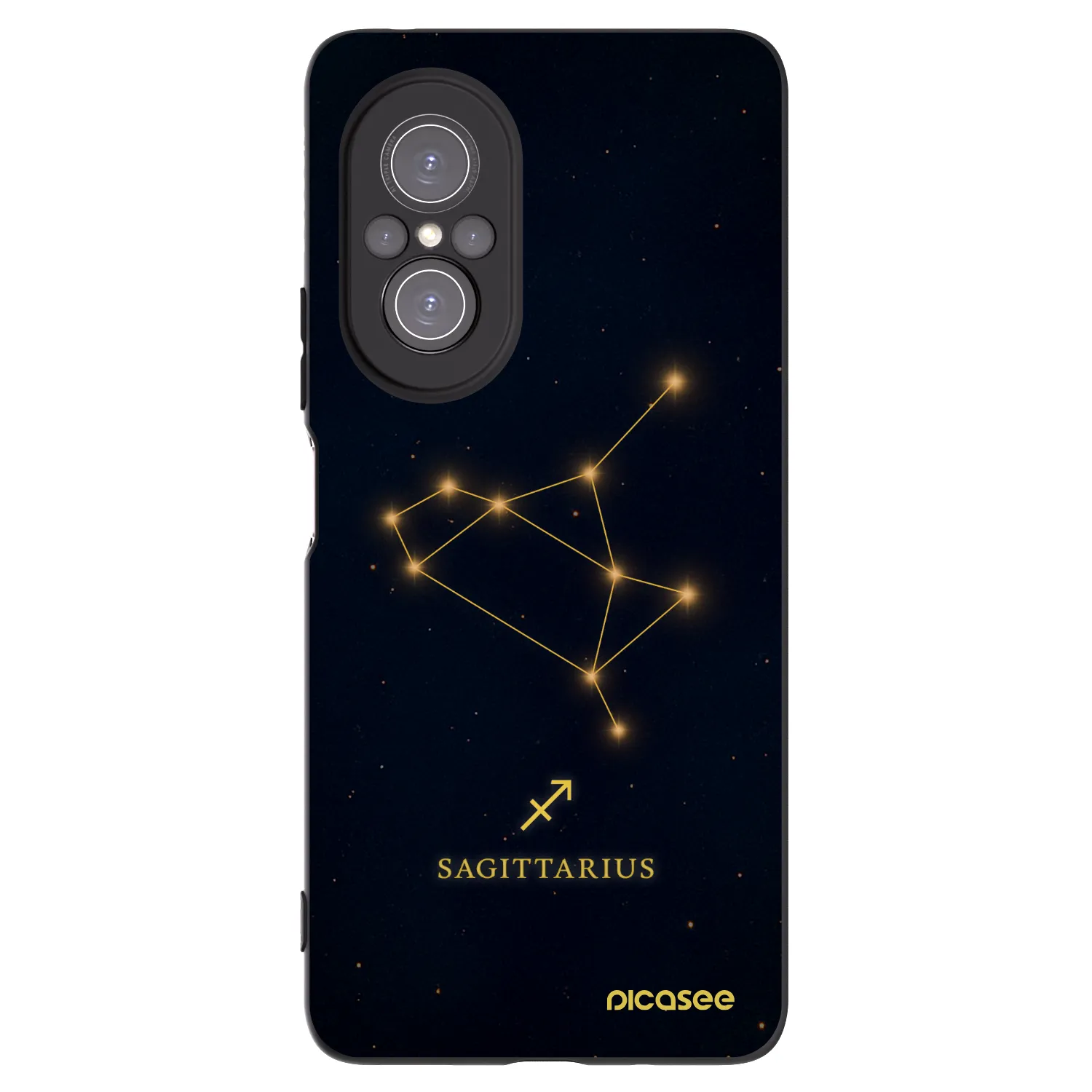 Picasee Huawei Nova 9 SE Hülle - Schwarzes Silikon - SAGITTARIUS