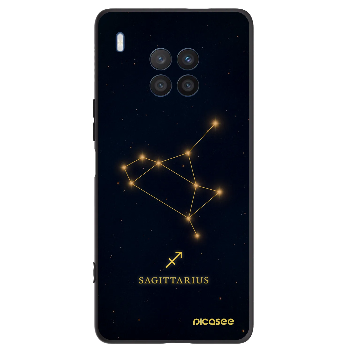 Picasee Honor 50 Lite Hülle - Schwarzes Silikon - SAGITTARIUS