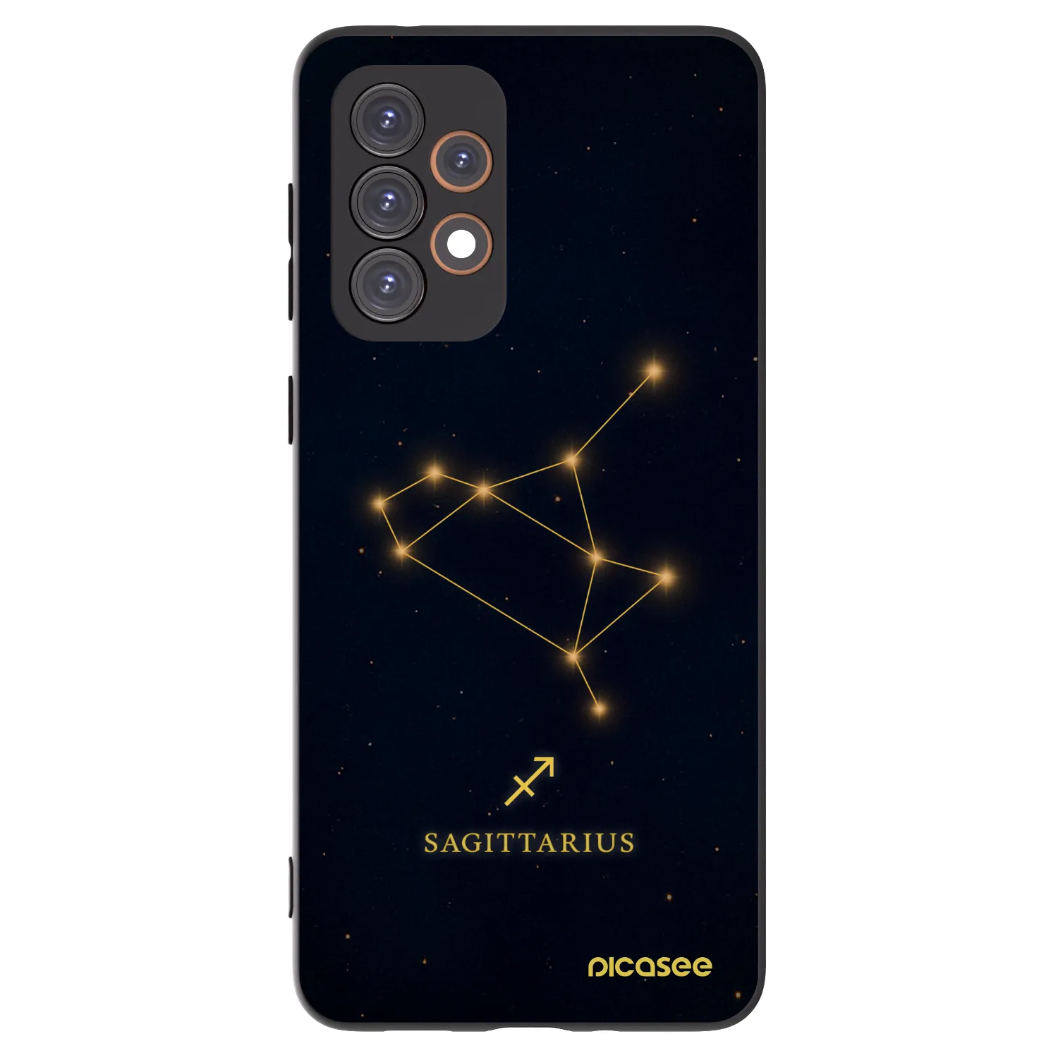 Picasee Samsung Galaxy A33 5G A336 Hülle - Schwarzes Silikon - SAGITTARIUS