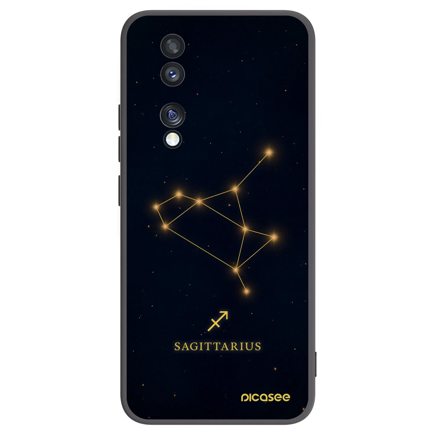 Picasee Honor 70 Hülle - Schwarzes Silikon - SAGITTARIUS