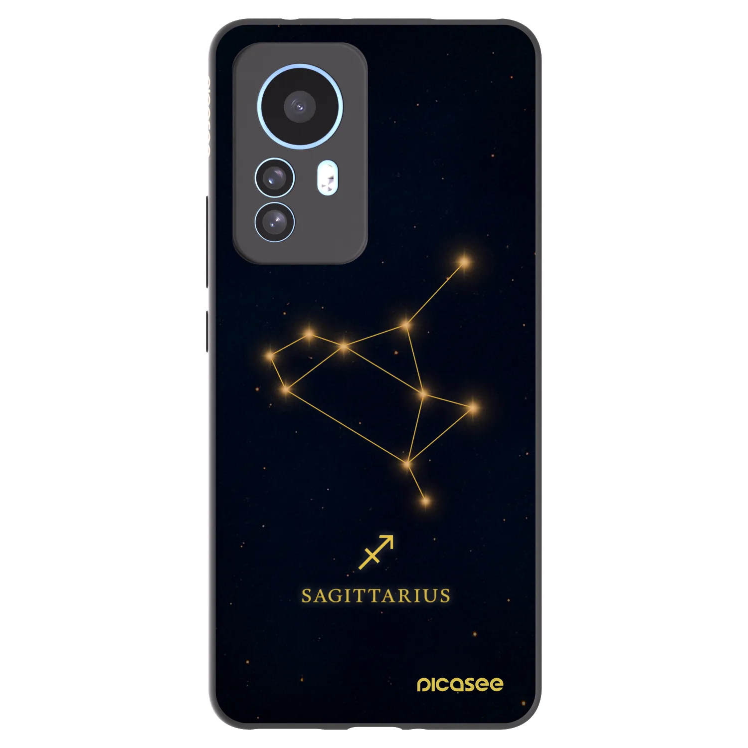 Picasee Xiaomi 12T Hülle - Schwarzes Silikon - SAGITTARIUS