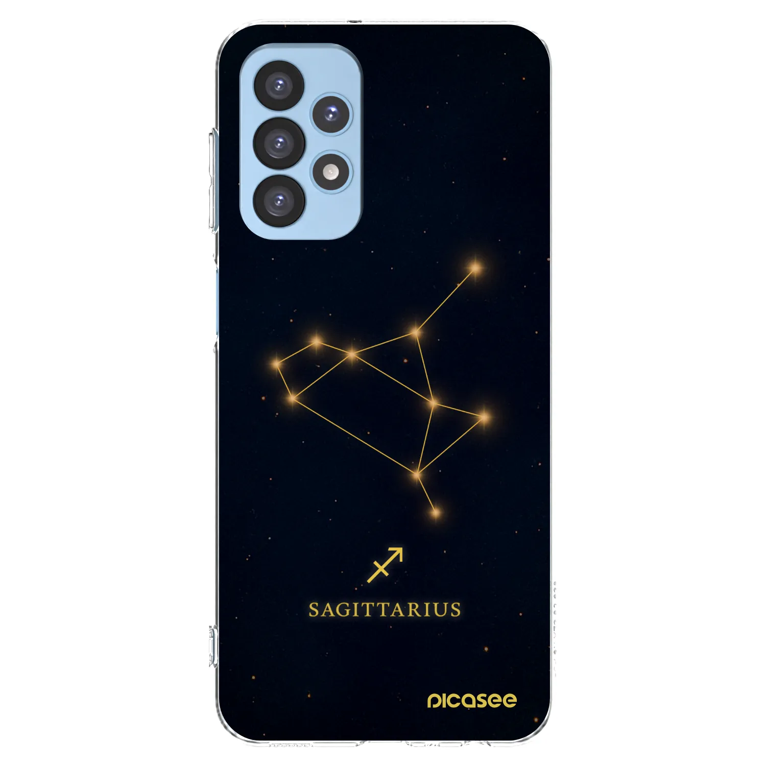 Picasee Samsung Galaxy A23 A235F 4G Hülle - Transparentes Silikon - SAGITTARIUS