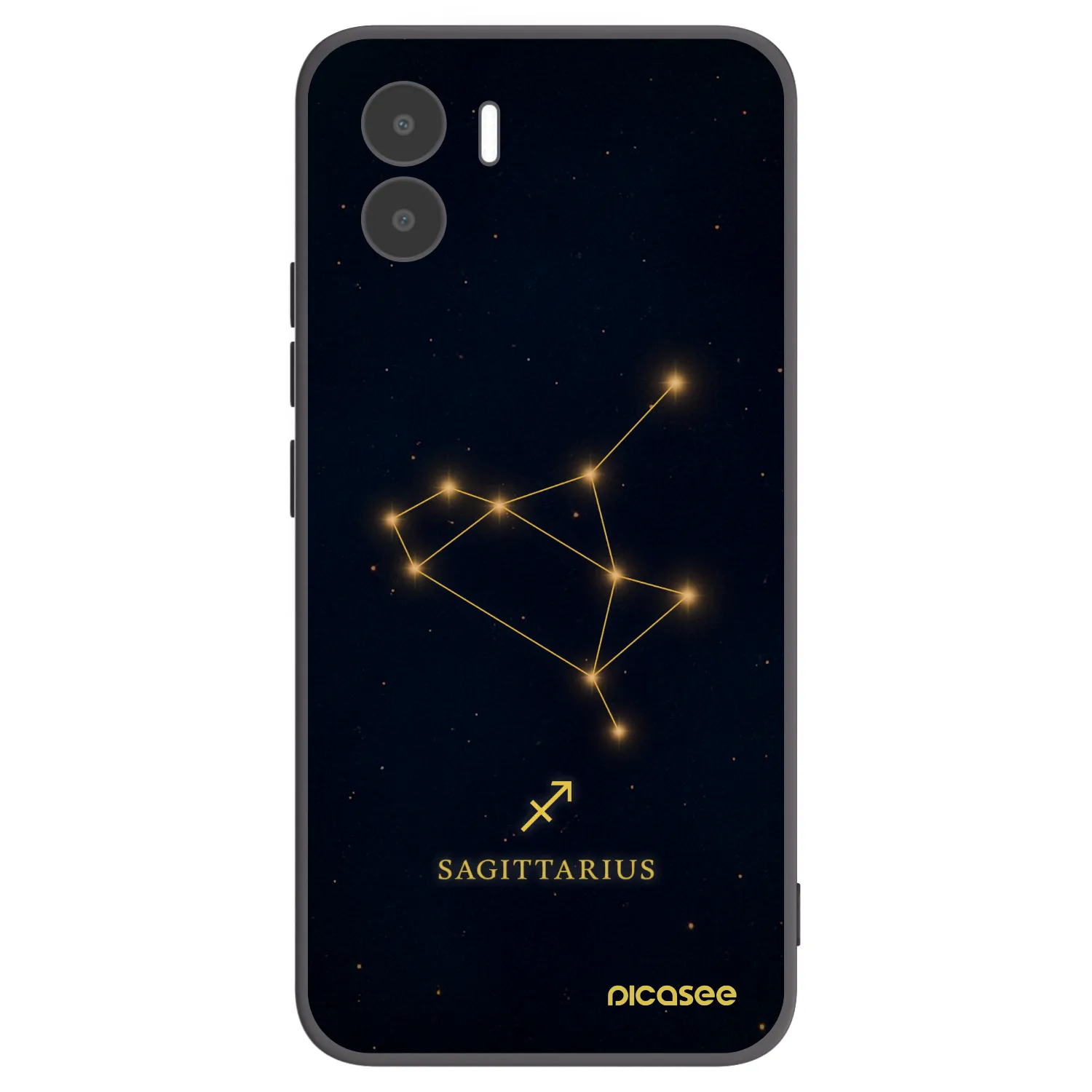 Picasee Xiaomi Redmi A1 Hülle - Schwarzes Silikon - SAGITTARIUS