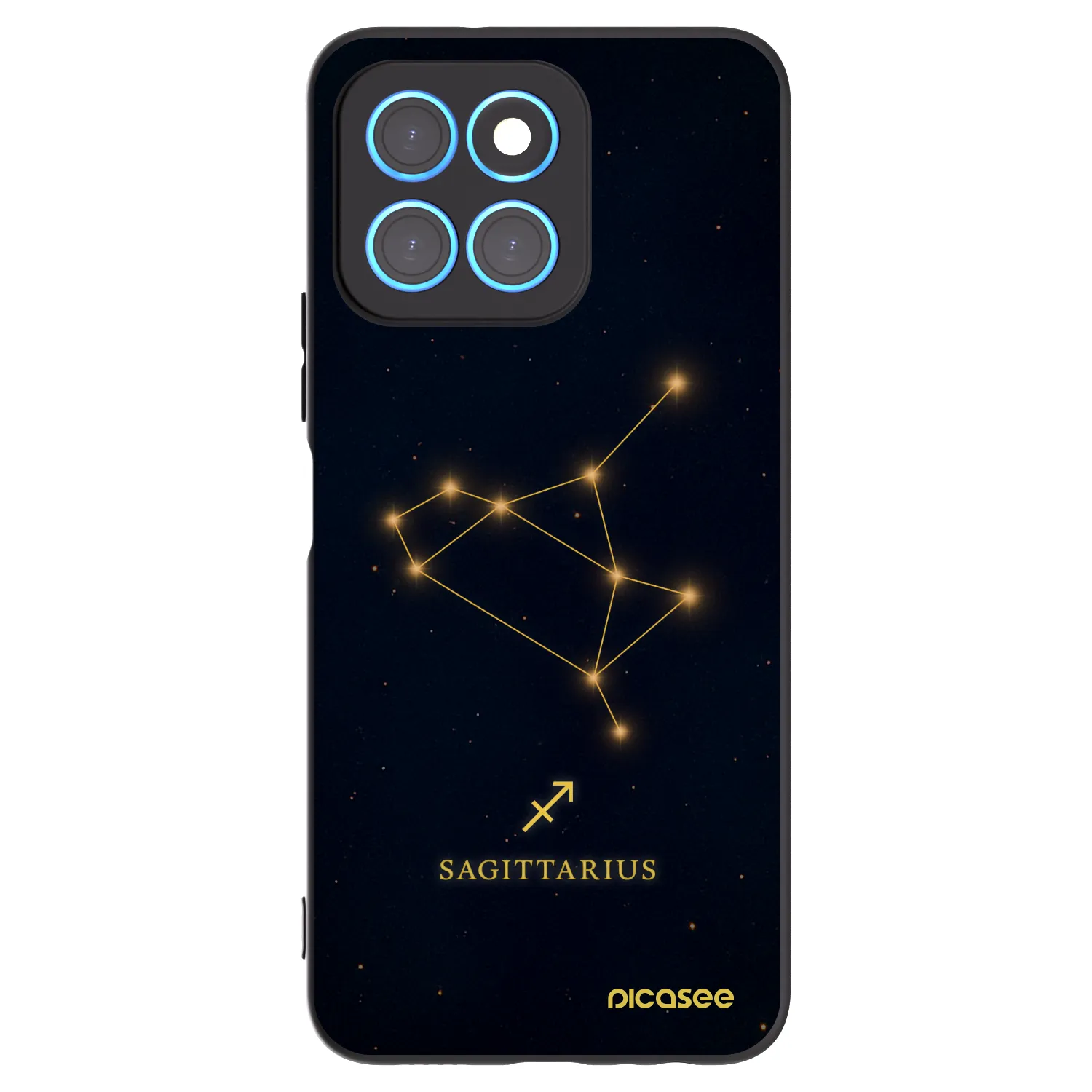 Picasee Honor X6 Hülle - Schwarzes Silikon - SAGITTARIUS