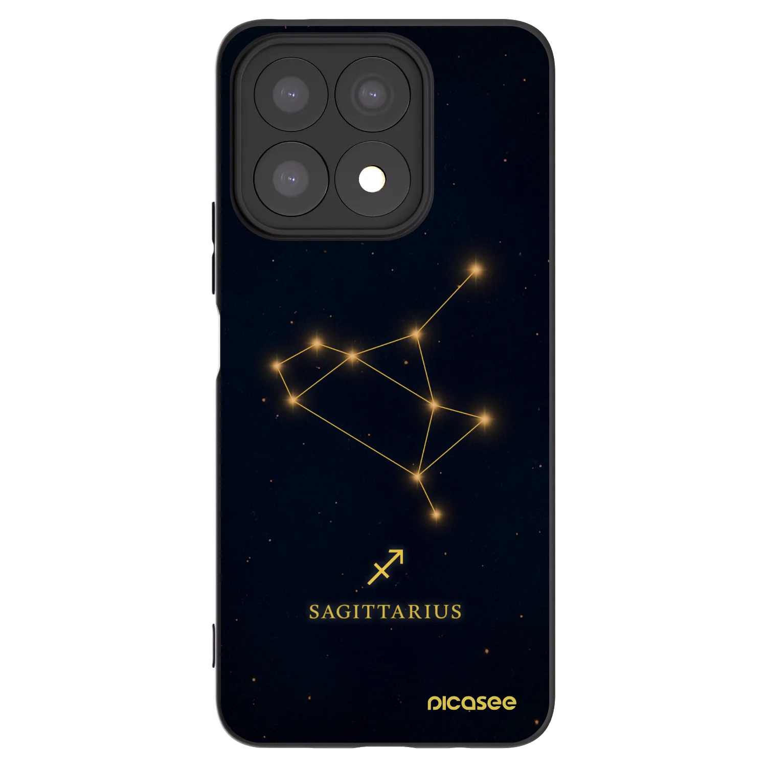 Picasee Honor X8a Hülle - Schwarzes Silikon - SAGITTARIUS