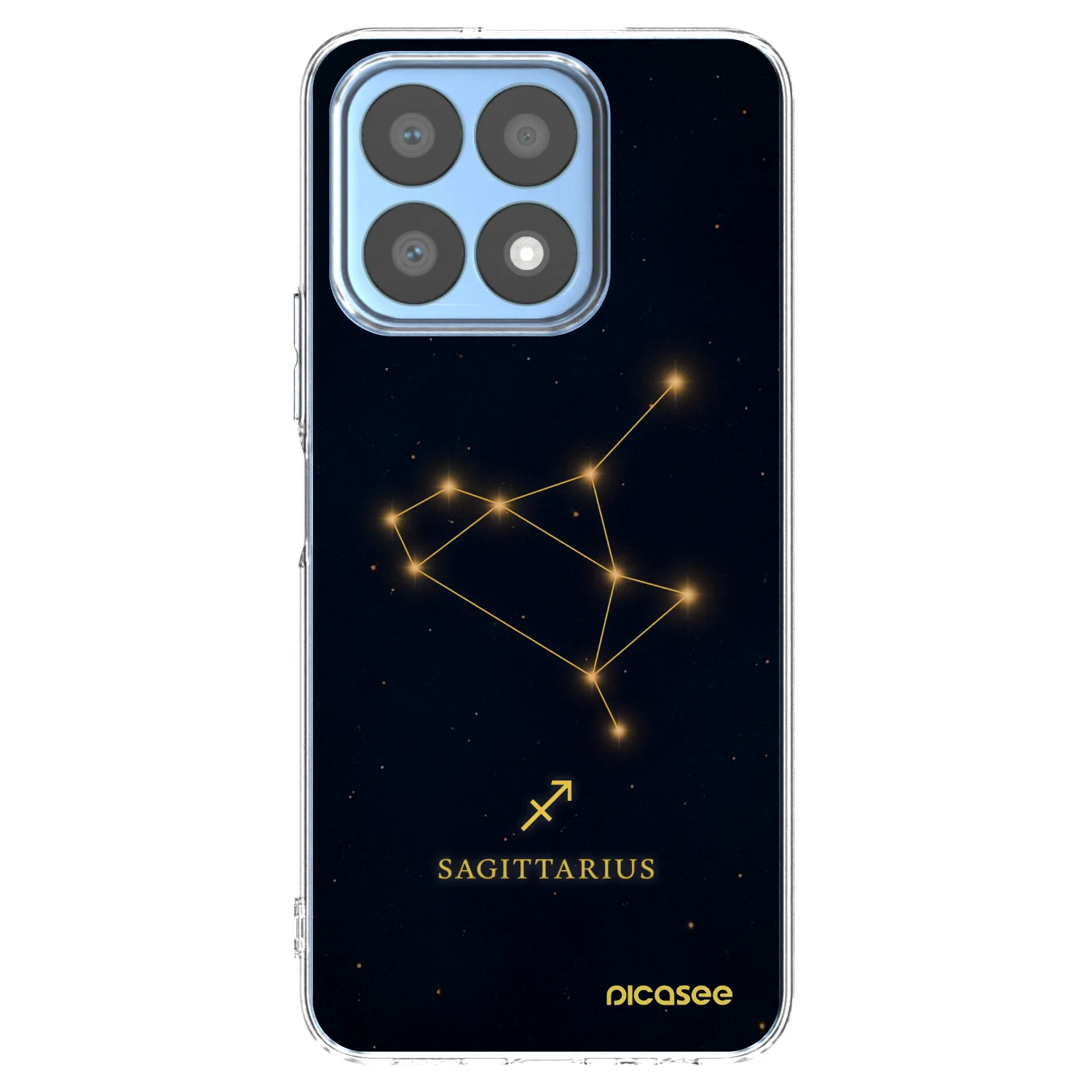 Picasee Honor X8a Hülle - Transparentes Silikon - SAGITTARIUS