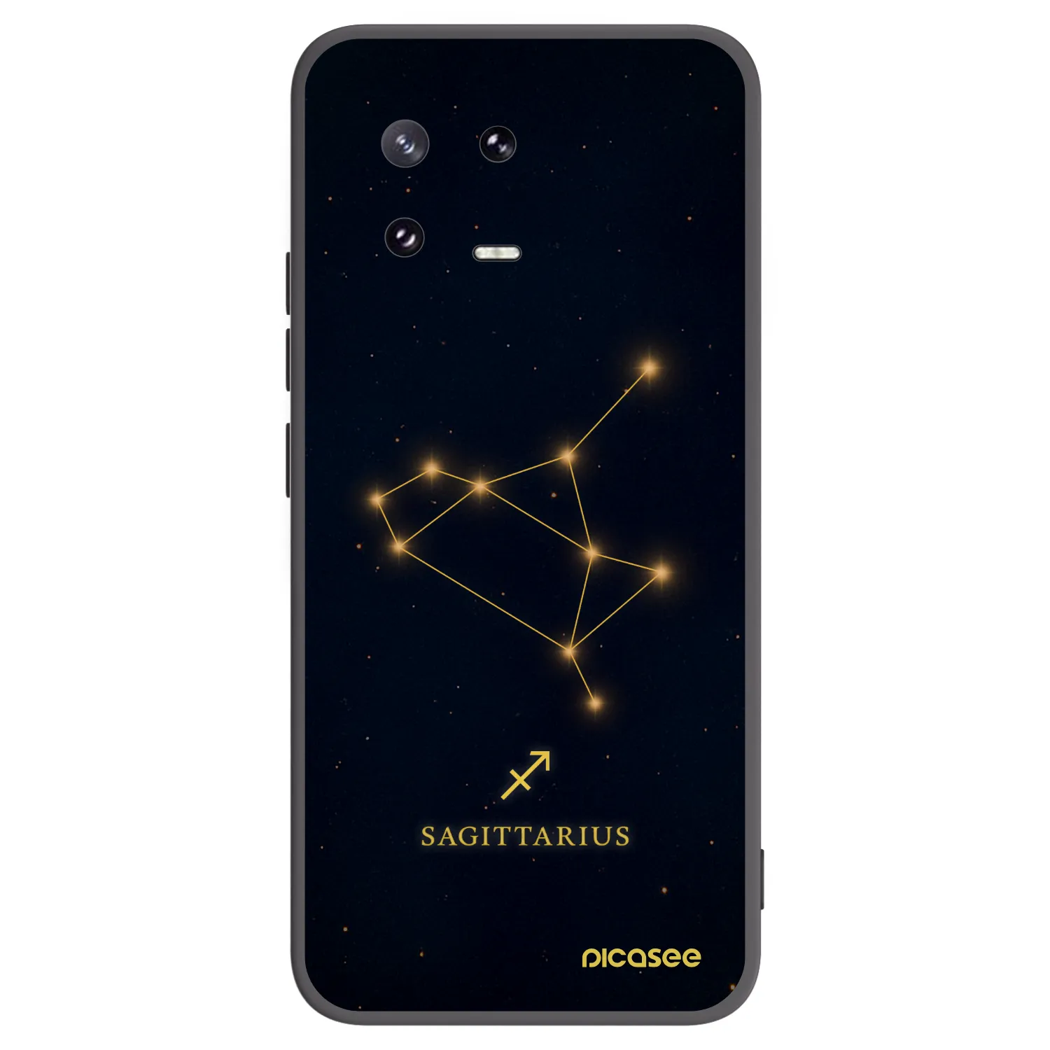 Picasee Xiaomi 13 Pro Hülle - Schwarzes Silikon - SAGITTARIUS