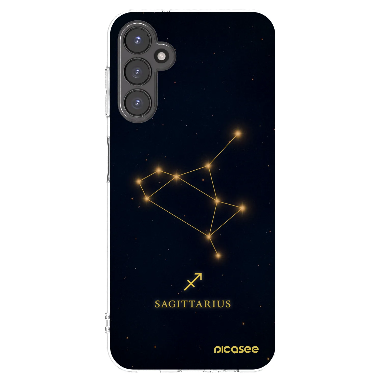 Picasee Samsung Galaxy A14 4G A145R Hülle - Transparentes Silikon - SAGITTARIUS