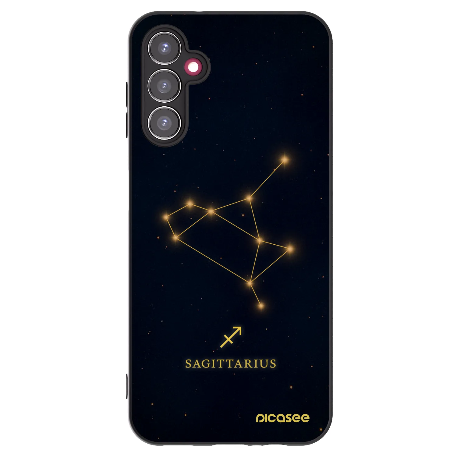 Picasee Samsung Galaxy A14 5G A146P Hülle - Schwarzes Silikon - SAGITTARIUS