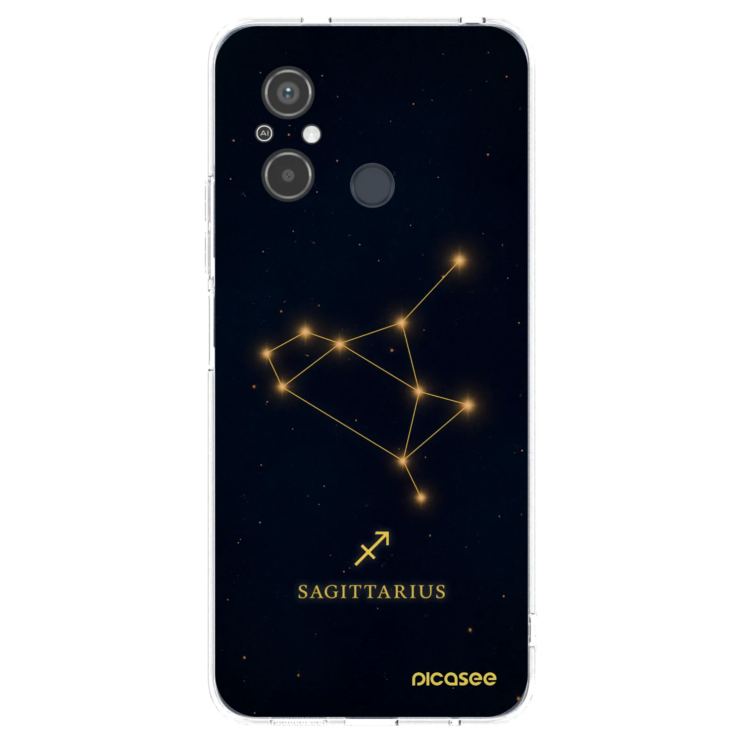 Picasee Xiaomi Redmi 12C Hülle - Transparentes Silikon - SAGITTARIUS
