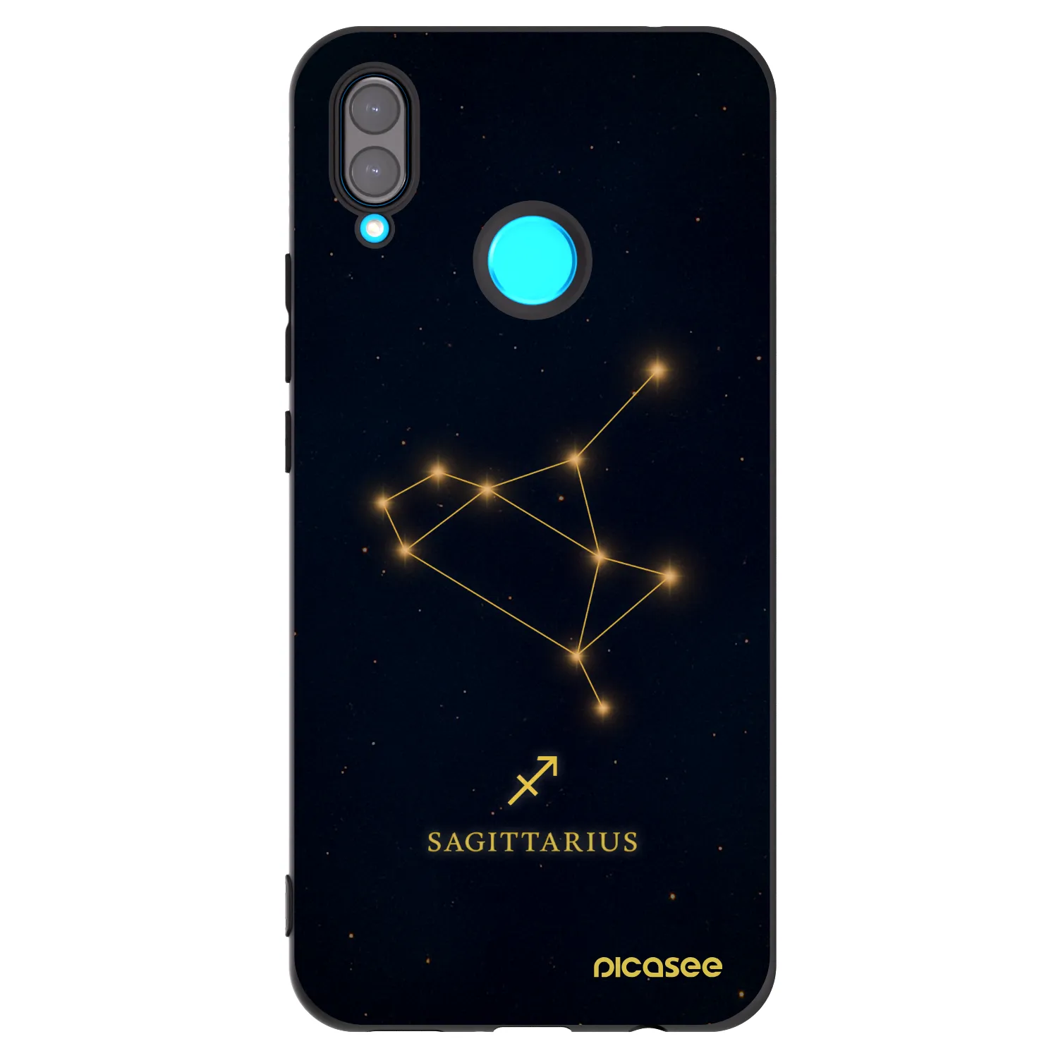 Picasee Huawei Nova 3 Hülle - Schwarzes Silikon - SAGITTARIUS