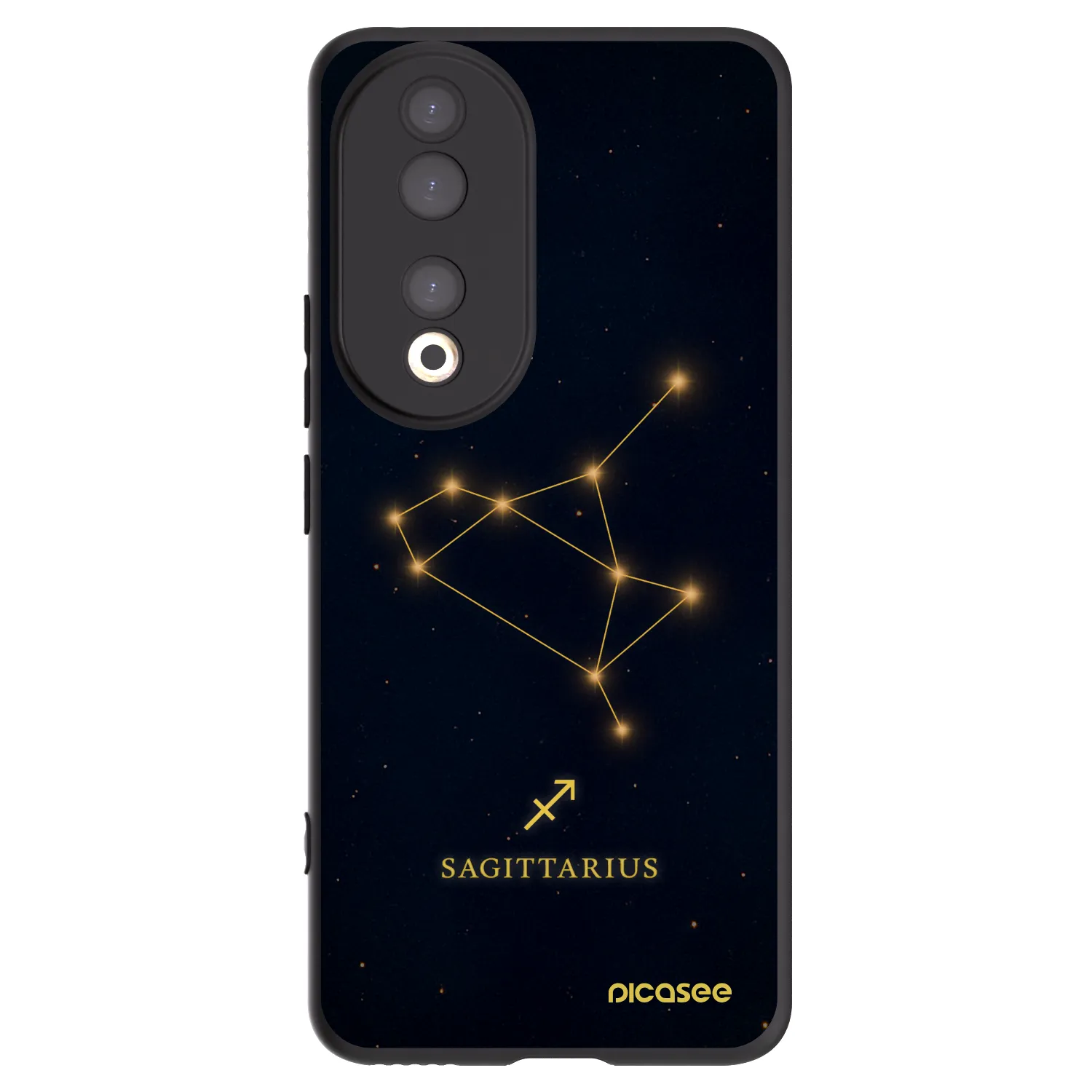 Picasee Honor 90 5G Hülle - Schwarzes Silikon - SAGITTARIUS