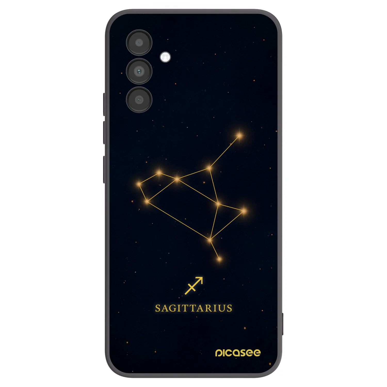 Picasee Samsung Galaxy A04s A047F Hülle - Schwarzes Silikon - SAGITTARIUS