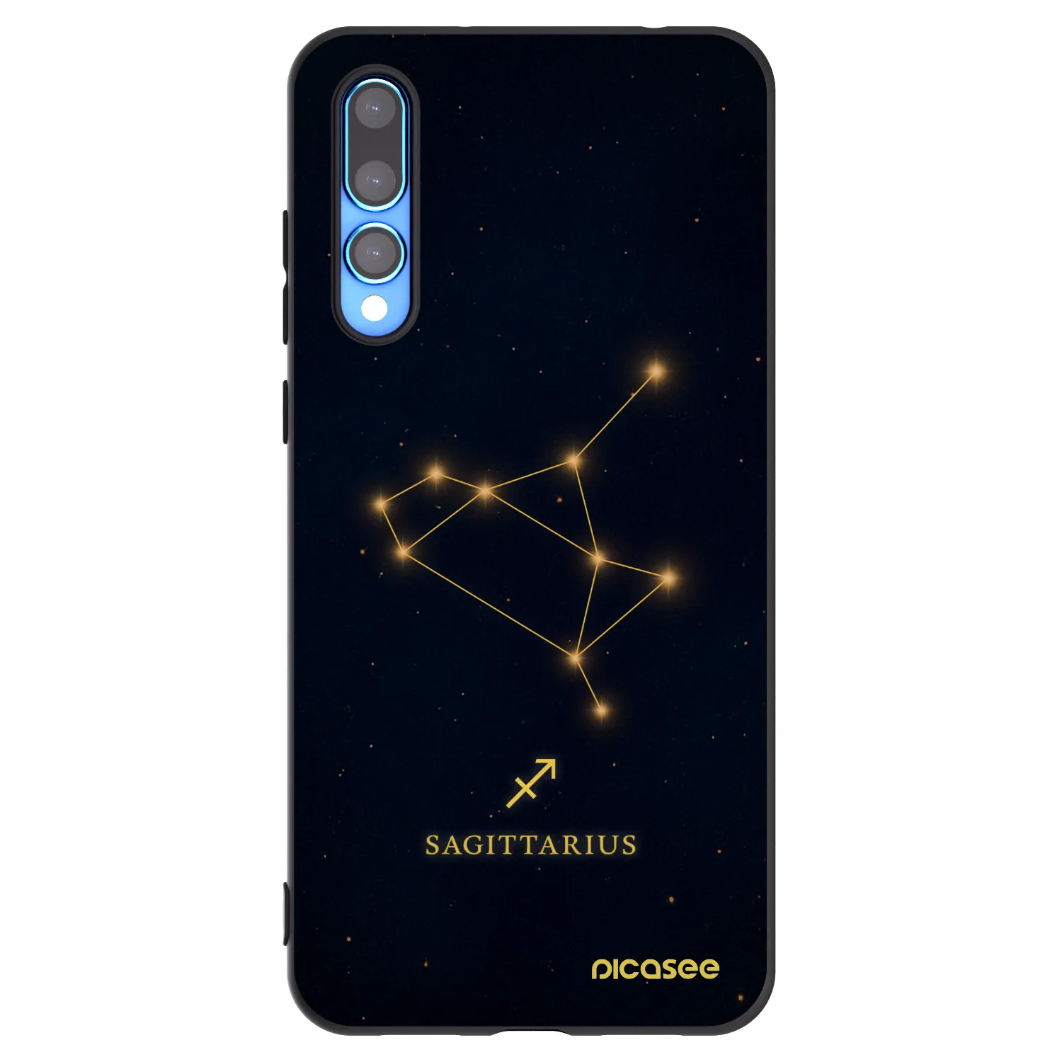 Picasee Huawei P20 Pro Hülle - Schwarzes Silikon - SAGITTARIUS