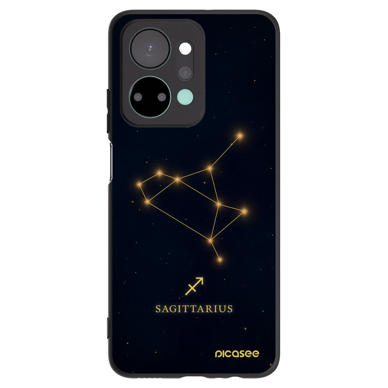Picasee Honor X7a Hülle - Schwarzes Silikon - SAGITTARIUS
