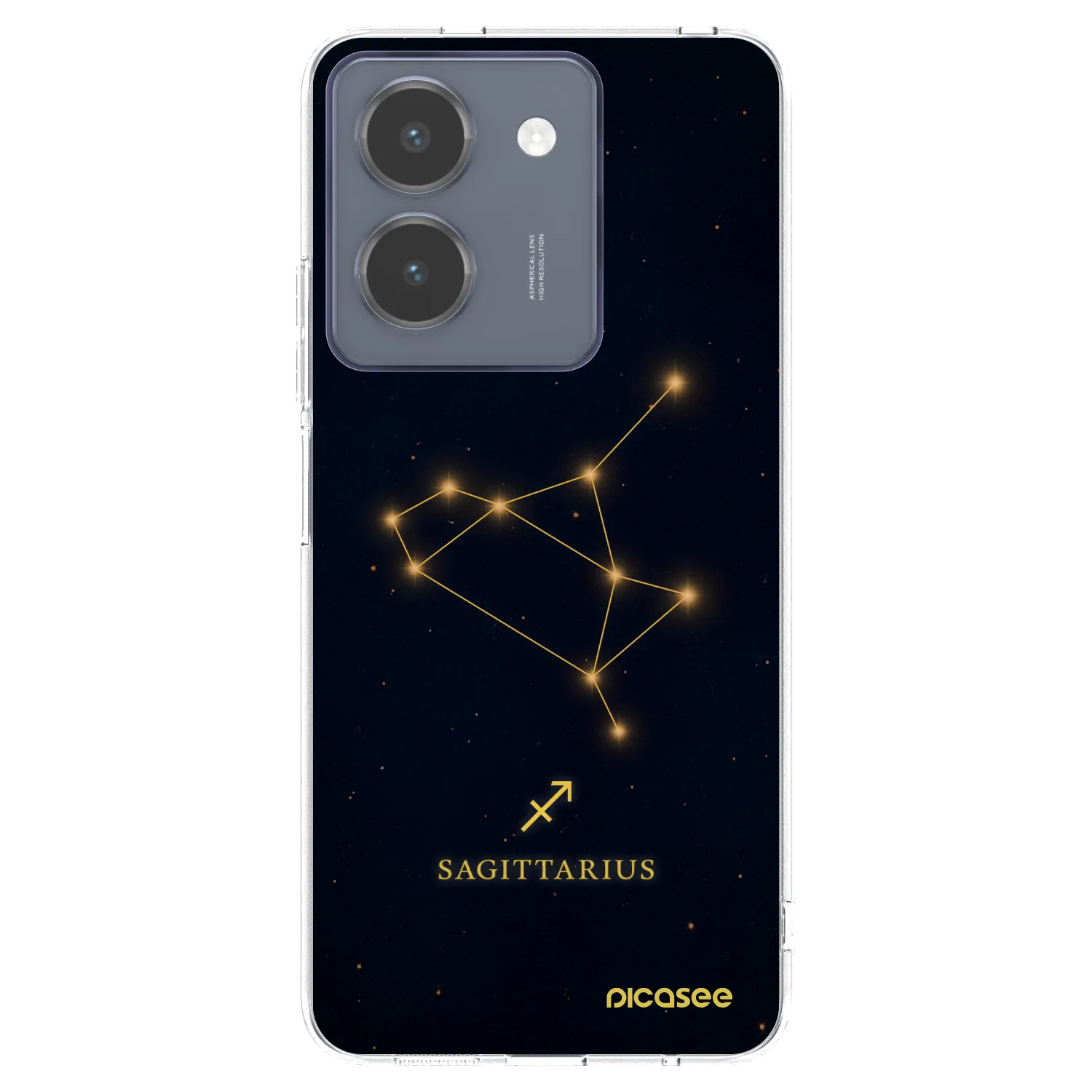 Picasee Vivo Y36 4G Hülle - Transparentes Silikon - SAGITTARIUS