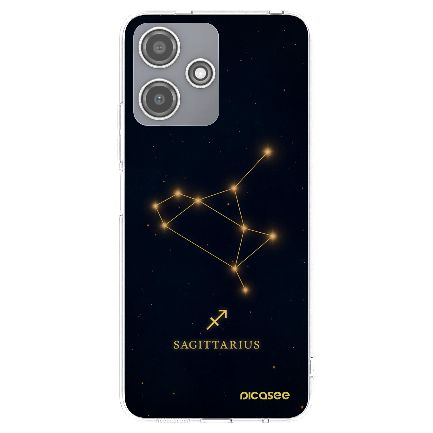Picasee Xiaomi Redmi 12 5G Hülle - Transparentes Silikon - SAGITTARIUS