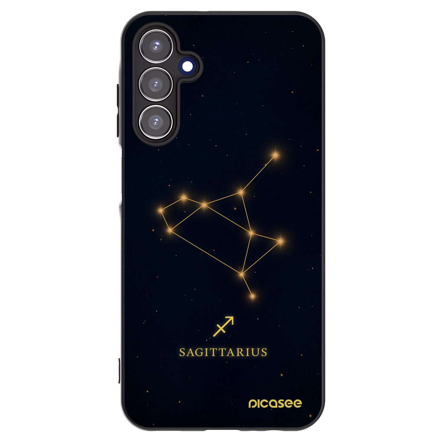 Picasee Samsung Galaxy A15 A156B 5G Hülle - Schwarzes Silikon - SAGITTARIUS