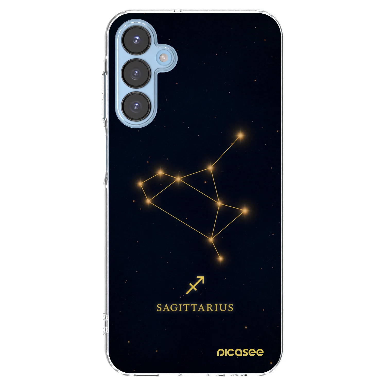 Picasee Samsung Galaxy A15 A156B 5G Hülle - Transparentes Silikon - SAGITTARIUS