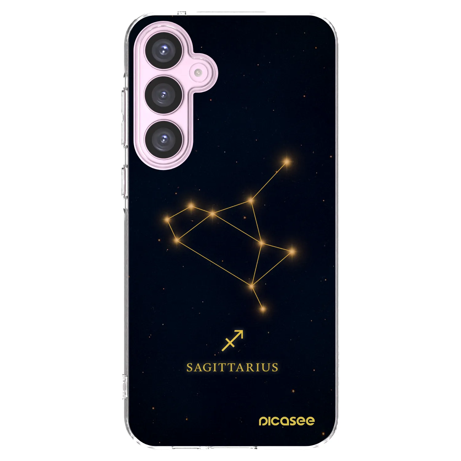 Picasee Samsung Galaxy A55 5G A556B Hülle - Transparentes Silikon - SAGITTARIUS
