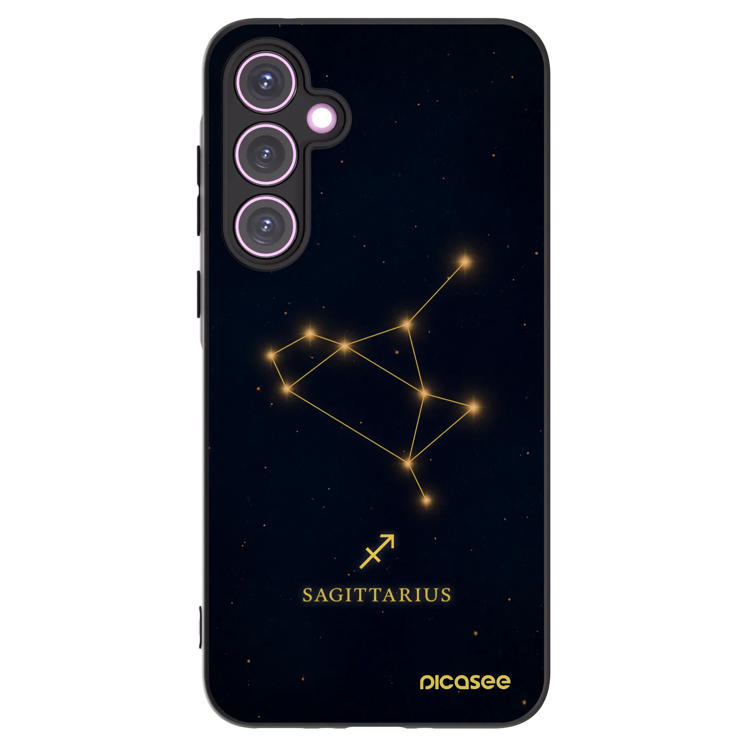 Picasee Samsung Galaxy A35 5G A356B Hülle - Schwarzes Silikon - SAGITTARIUS