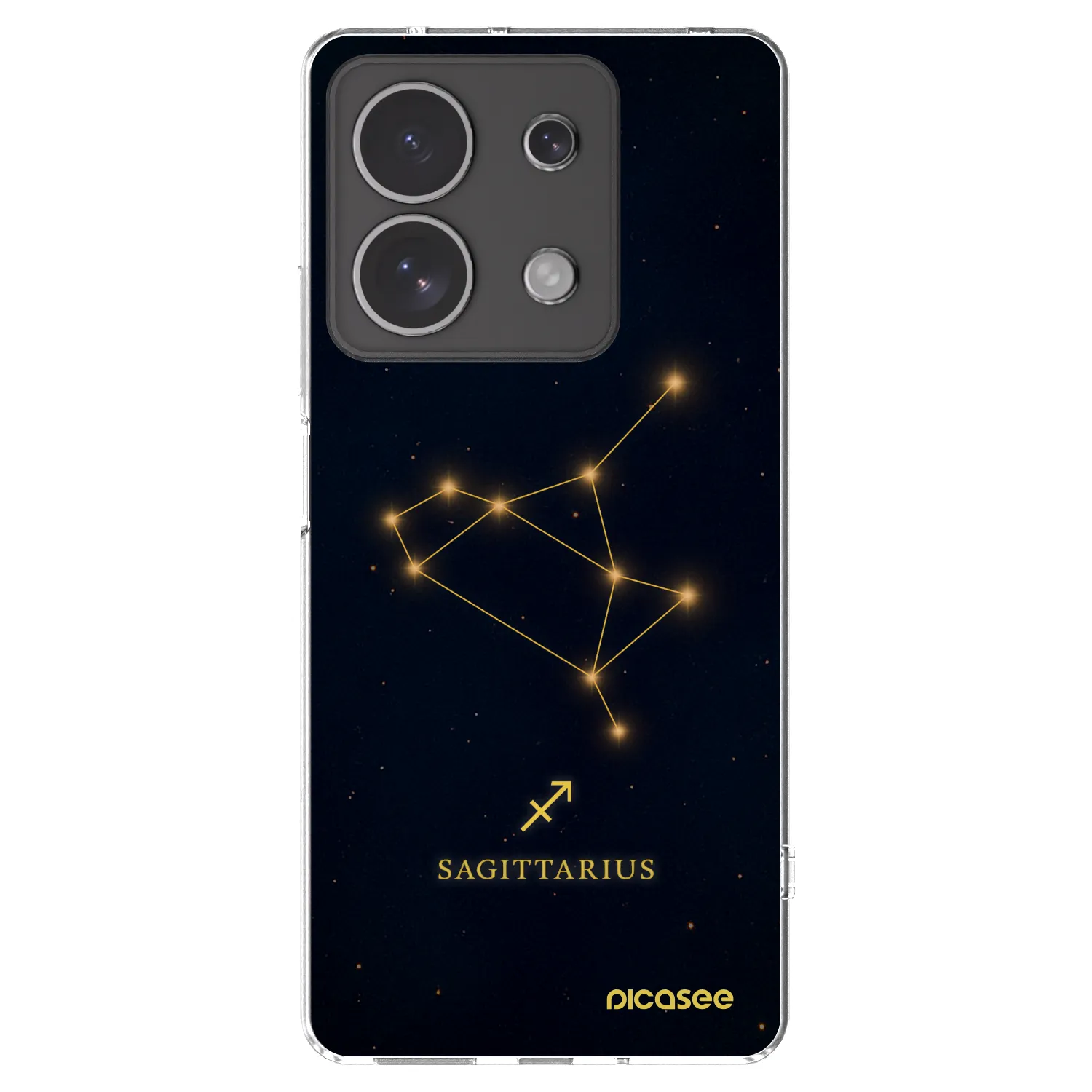 Picasee Xiaomi Redmi Note 13 4G Hülle - Transparentes Silikon - SAGITTARIUS