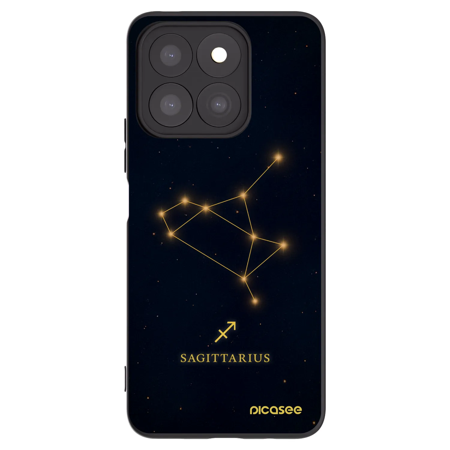 Picasee Honor X8b Hülle - Schwarzes Silikon - SAGITTARIUS
