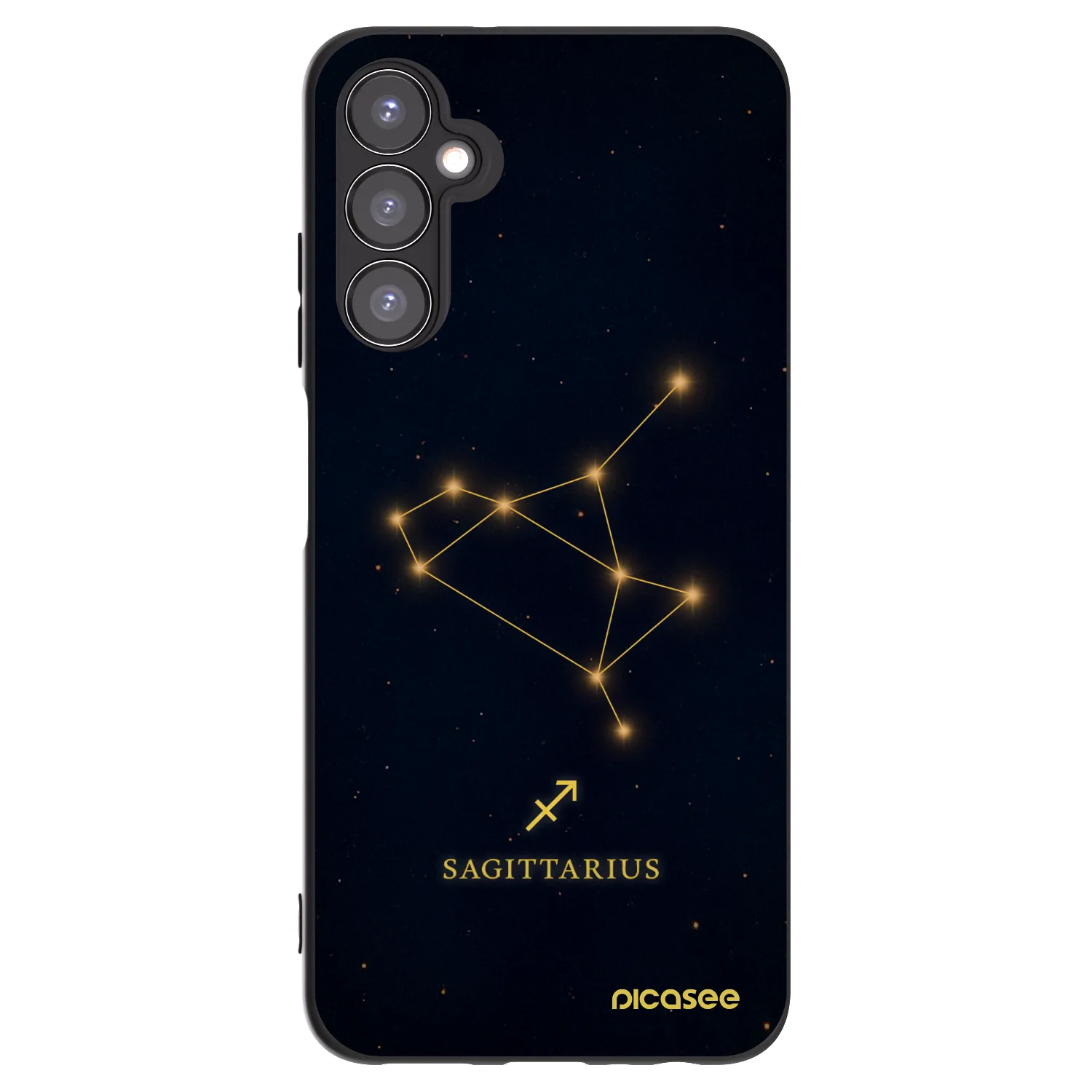 Picasee Samsung Galaxy A05s A057G Hülle - Schwarzes Silikon - SAGITTARIUS