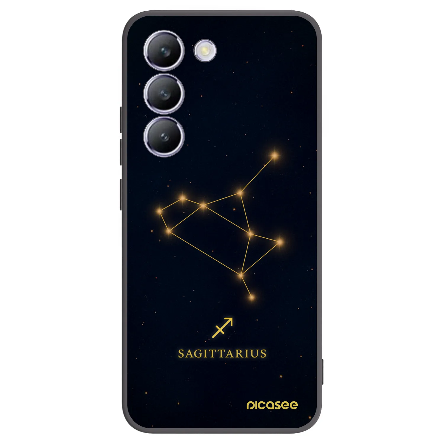 Picasee Vivo V40 SE 5G Hülle - Schwarzes Silikon - SAGITTARIUS