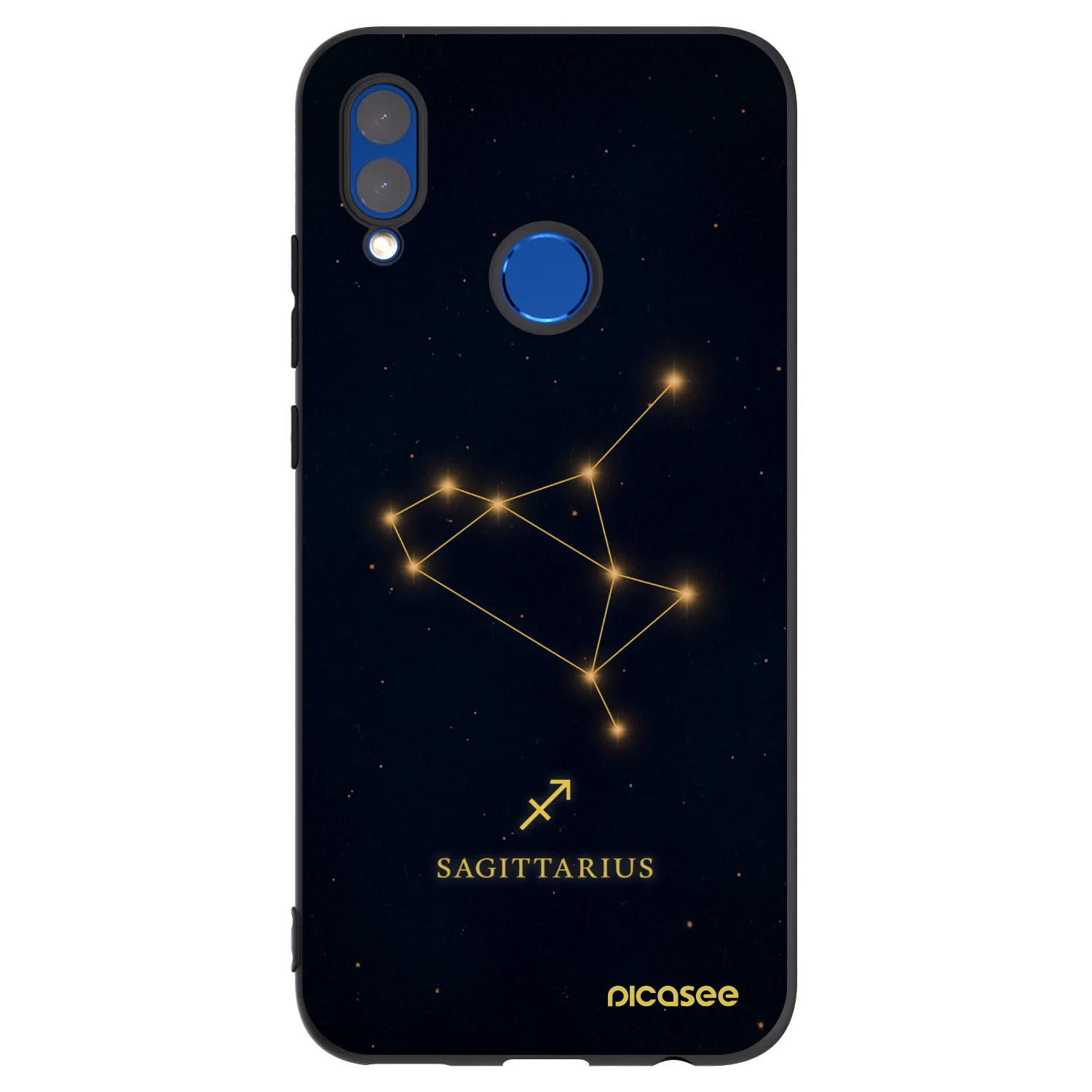Picasee Huawei P Smart 2019 Hülle - Schwarzes Silikon - SAGITTARIUS