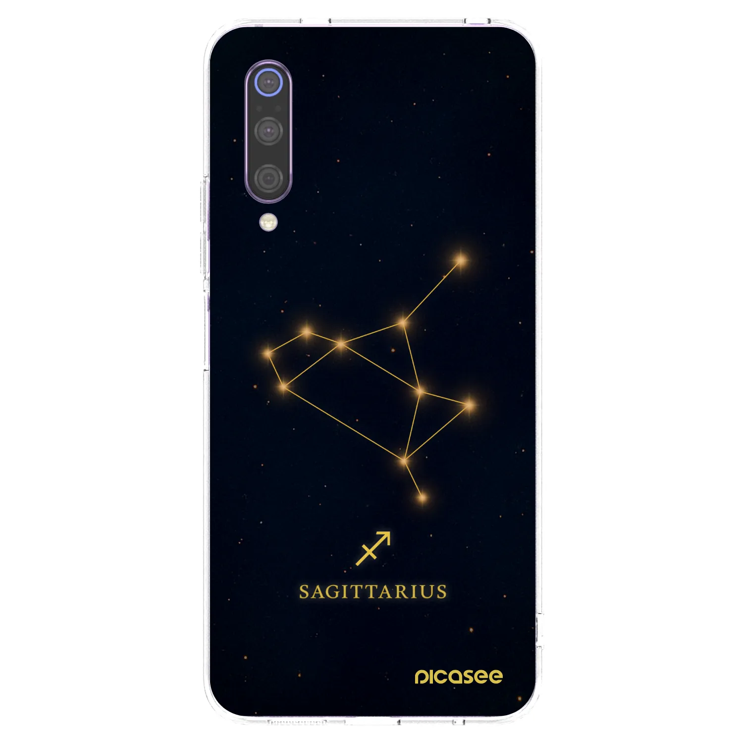 Picasee Xiaomi Mi 9 Hülle - Transparentes Silikon - SAGITTARIUS